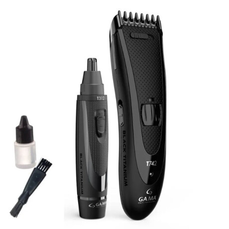 Pack GA.MA Italy Titanium T744 Clipper + Nose Trimmer Pack GA.MA Italy Titanium T744 Clipper + Nose Trimmer