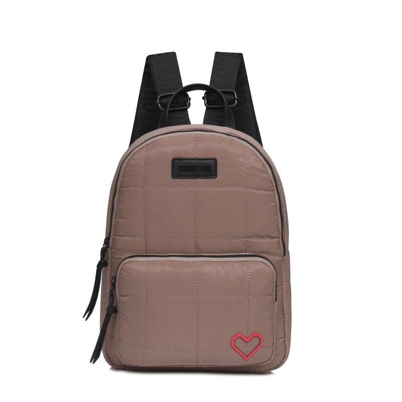 Mochila Las Oreiro Love Caqui