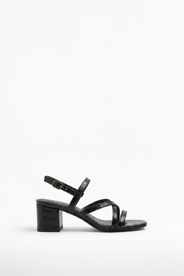 Sandalia crocco negro