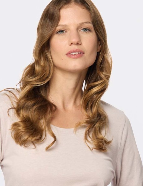 REMERA LISA MANGA LARGA Beige