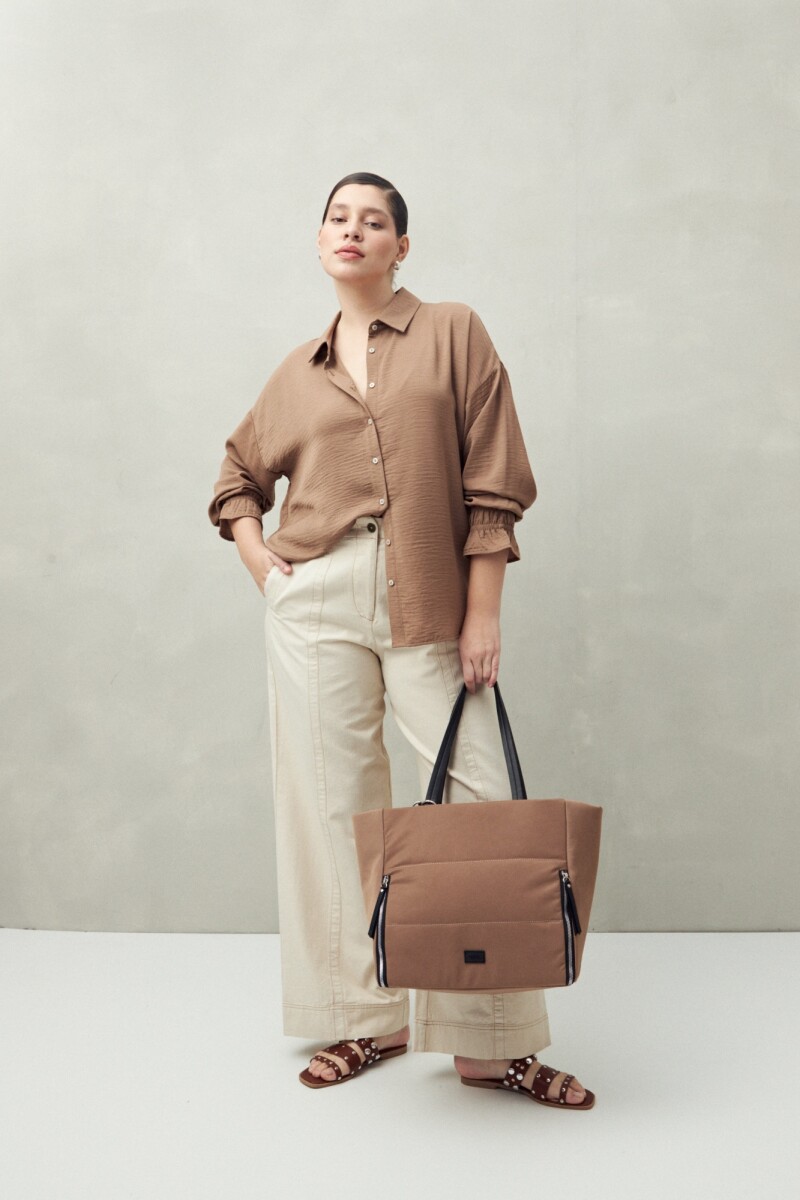 CAMISA BURBUJA Marron