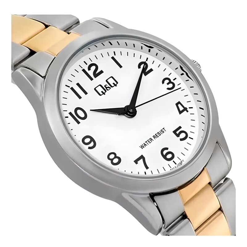 Reloj análogo Q&Q malla en acero Modelo C11A005PY Reloj análogo Q&Q malla en acero Modelo C11A005PY
