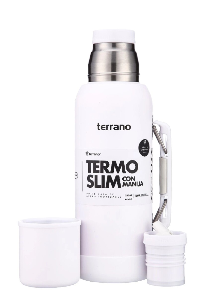 TERRANO TERMO NEW SLIM C/MANIJA+BOTA Blanco