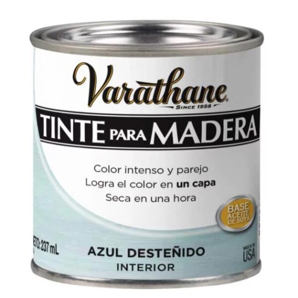 Tinte para Madera 237ml Varathane Azul Desteñido