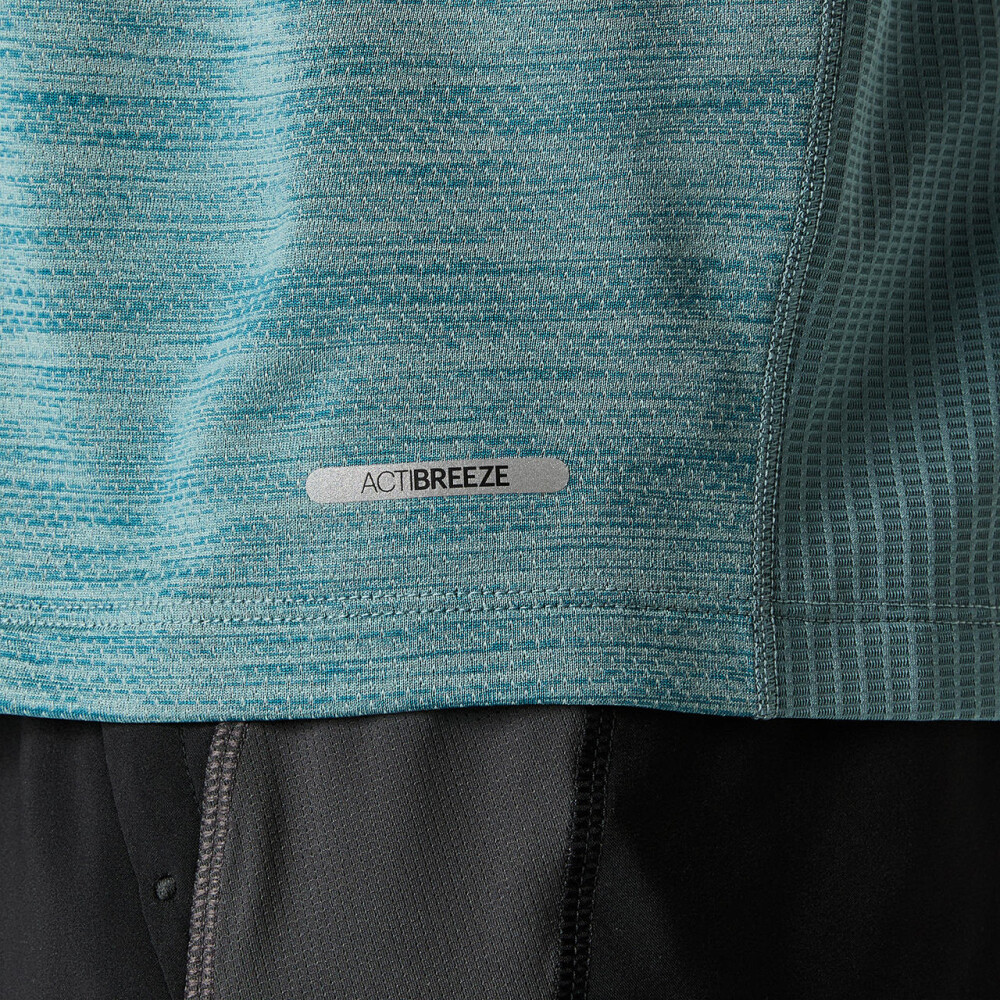 Polos Running Road SS Top Hombre Foggy Teal