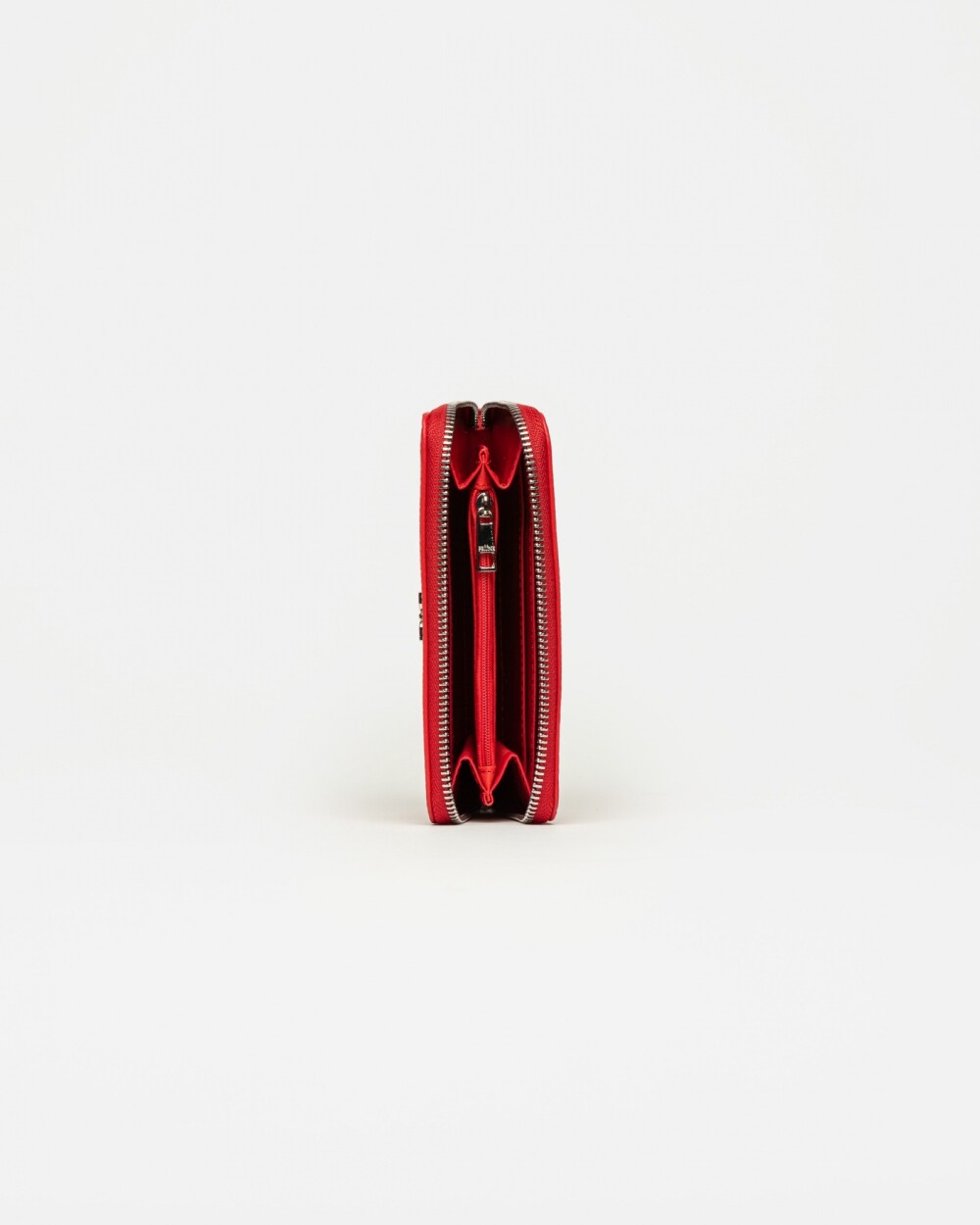 Billetera Mint en efecto cuero Rojo