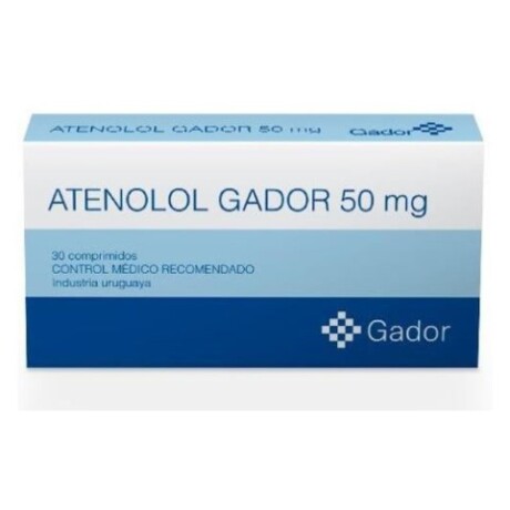 Atenolol Gador 50mg 30 Comprimidos Atenolol Gador 50mg 30 Comprimidos