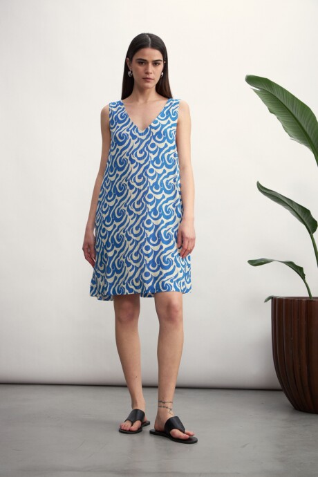 Vestido Vera Azul