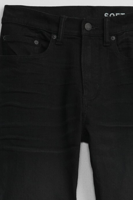 Pantalon Skinny Straight Hombre Washed Black