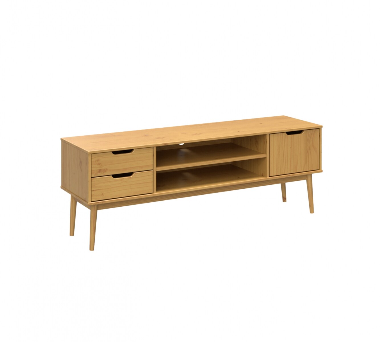 Rack para tv - Linea Nordica - Roble 