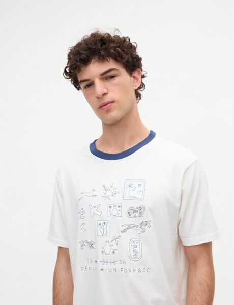 Remera Adkins Off white
