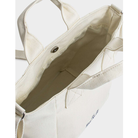 Cartera City Mini Crudo ''campus Club'' Blanco Crudo