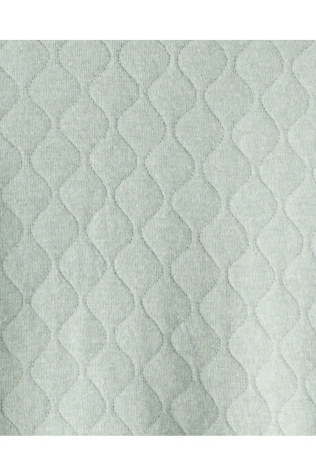 Set dos piezas de algodón, calza acanalada y buzo, verde, diseño mariposas. Talles 2-5T Sin color