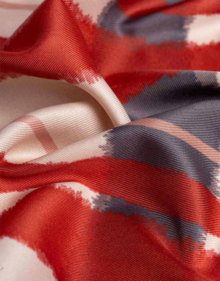 Pañuelos Raso Geométrico Pañuelo Raso Escocés - Combinacion Multicolor