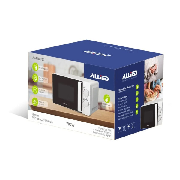 Microondas Allied Al-mm700 20 L MICROONDAS ALLIED 20L MANUAL AL-MM700