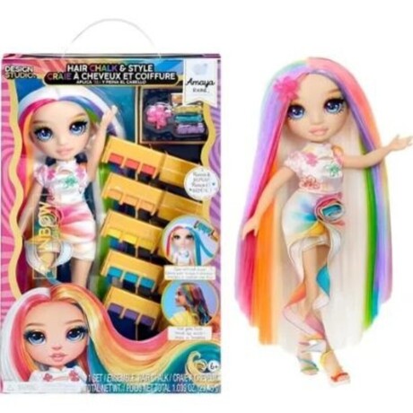 Muñeca Rainbow High 526780 Pelo Largo Chalk Y Style Amaya Ub 001