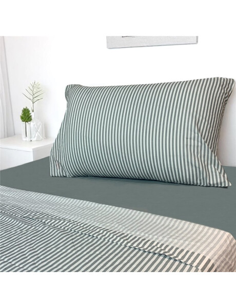JUEGO DE SABANAS ALGODON 180H TWIN 90x190+30CM RAYAS GRIS CANNON JUEGO DE SABANAS ALGODON 180H TWIN 90x190+30CM RAYAS GRIS CANNON