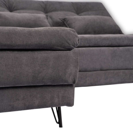 Sillon Cama con Chaise Izquierdo y derecho Nice Chumbo Steel
