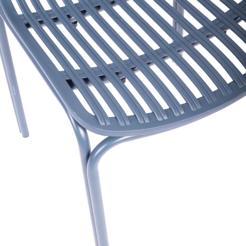 SILLA DE COMEDOR POLIPROPILENO AZUL LISA
