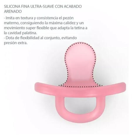 Chupetes Silicona smoothie Tetina anatomica 0-6m rosa