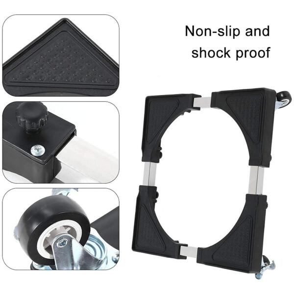 Soporte Carro Base Grande Heladera Lavarropa Secadora Ruedas Soporte Carro Base Grande Heladera Lavarropa Secadora Ruedas