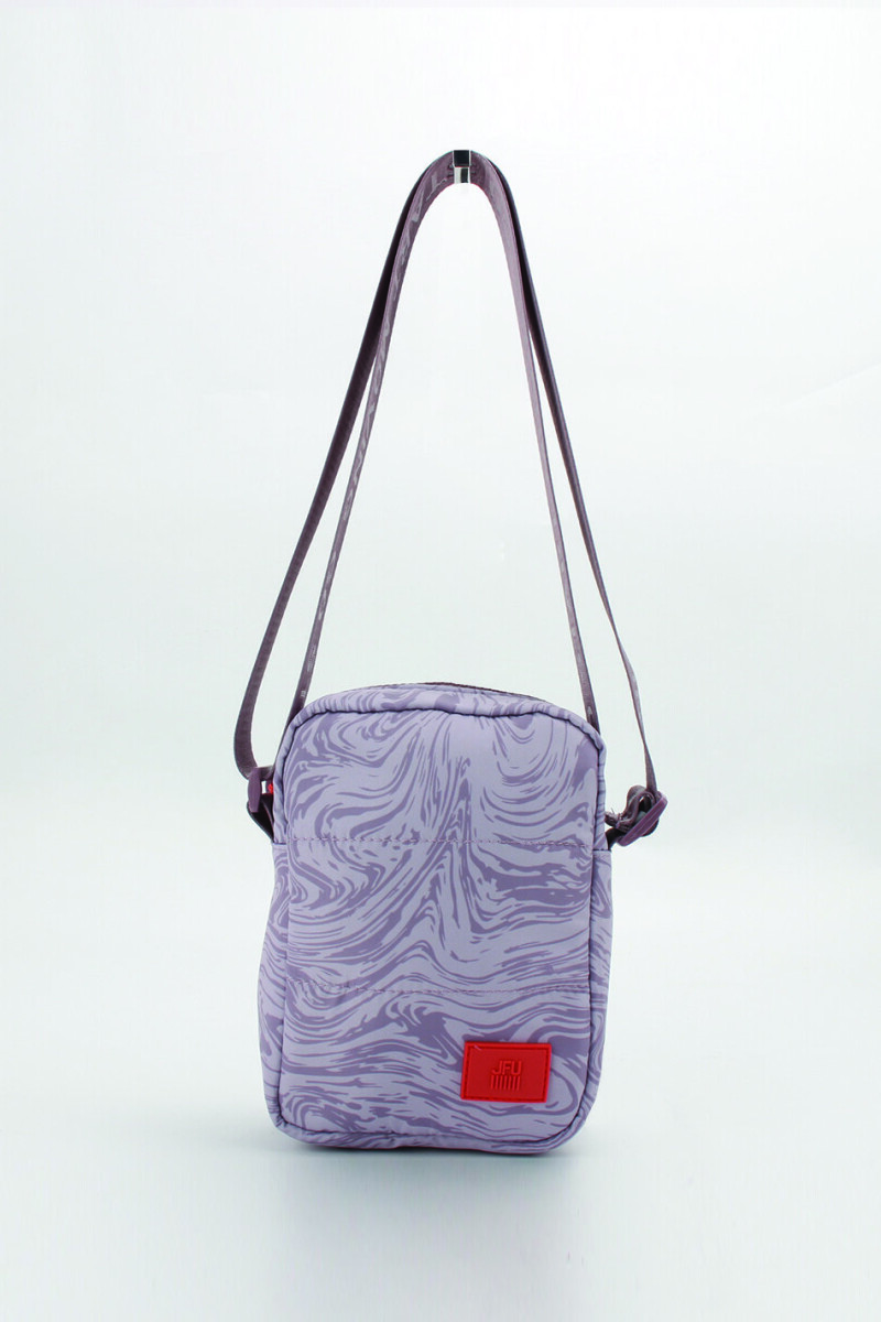 Pouch estampado negro Lilac