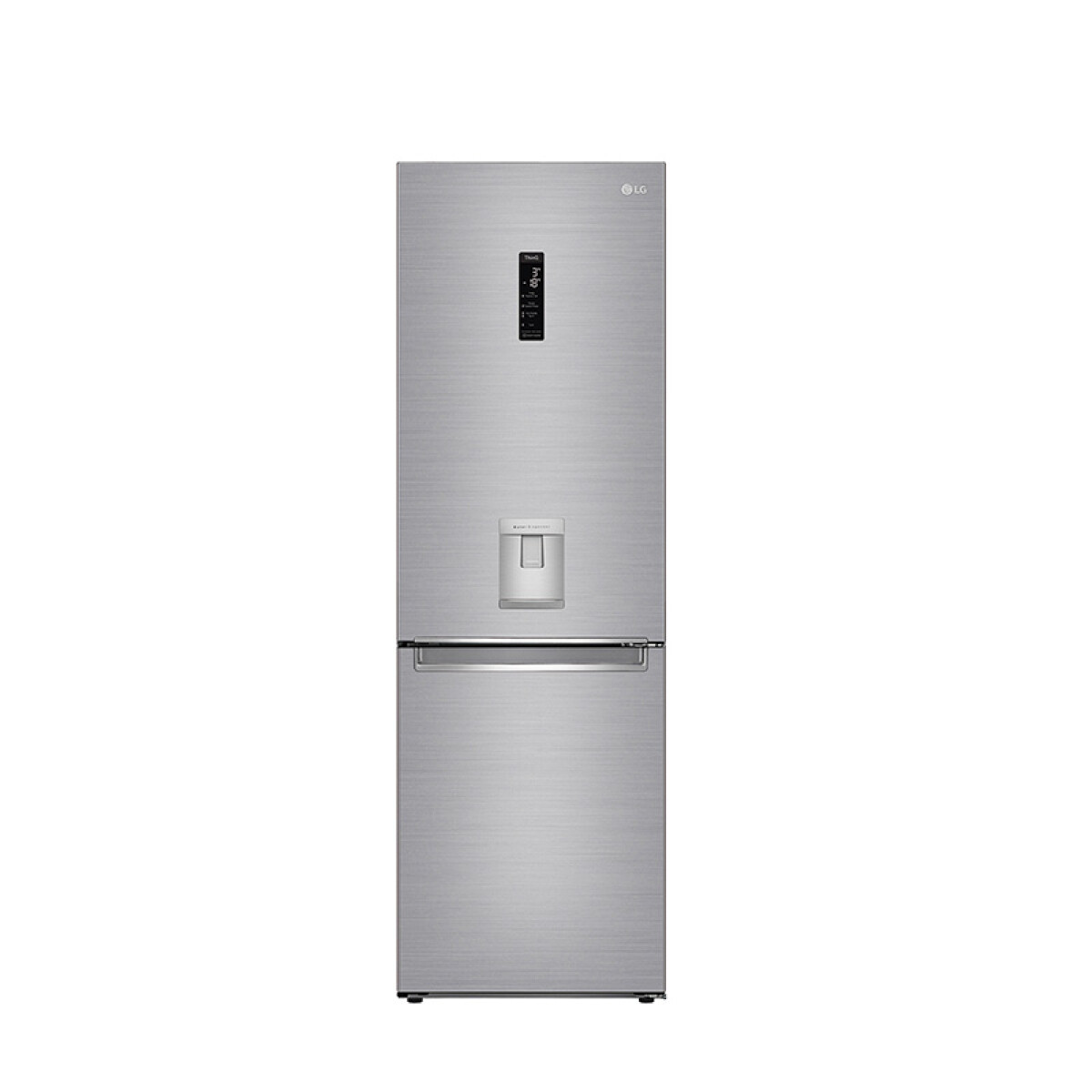 Heladera LG GB37SPP Inverter <br /> con Dispensador 336 Litros - Gris Inox 