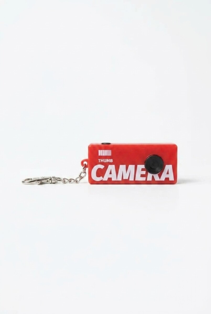 Llavero retro con cámara 1080p, Alta Definición - rojo 