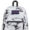 MOCHILA JANSPORT CROSS TOWN CYBER SILVER WHITE