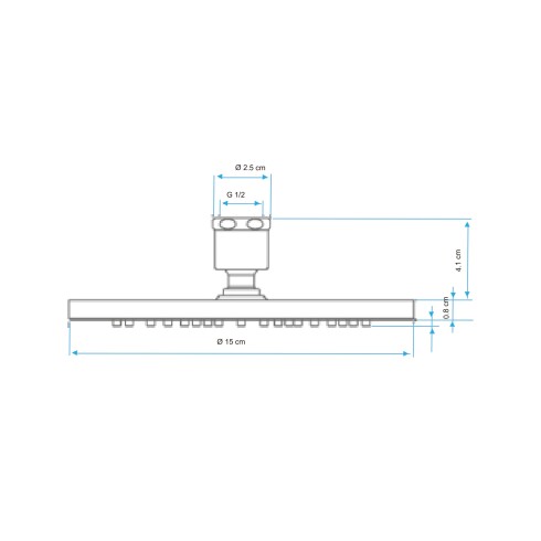 GRIFERIA ROSETA BAÑO AHORRADORA CROMO SATINADO LINEA CARPI CROMO