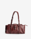 City Cartera Formato Baguette Multipocket - Rojo Burdeaux