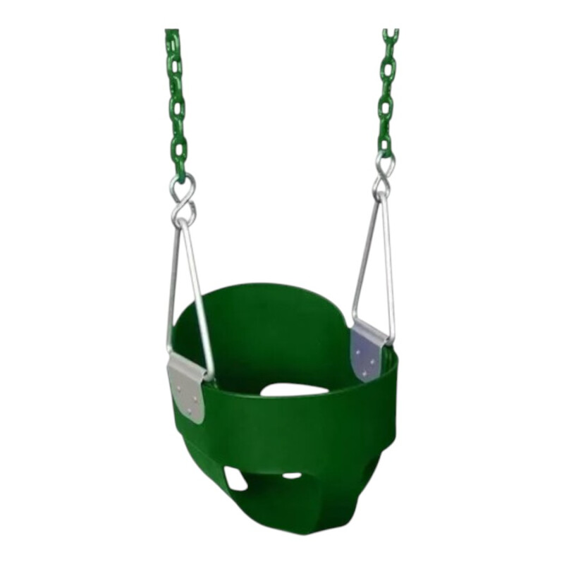 Hamaca bebé goma con cadena Verde