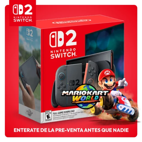 PRE-VENTA Nintendo Switch 2 Mario Kart™ World Bundle PRE-VENTA Nintendo Switch 2 Mario Kart™ World Bundle
