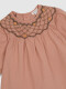 Vestido Nido De Abeja Rosa