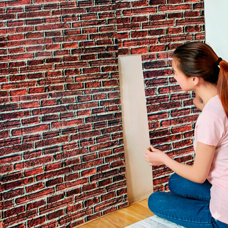 Revestimiento Tatami P/ Pared Y Piso 70x77cm Ladrillo Revestimiento Tatami P/ Pared Y Piso 70x77cm Ladrillo