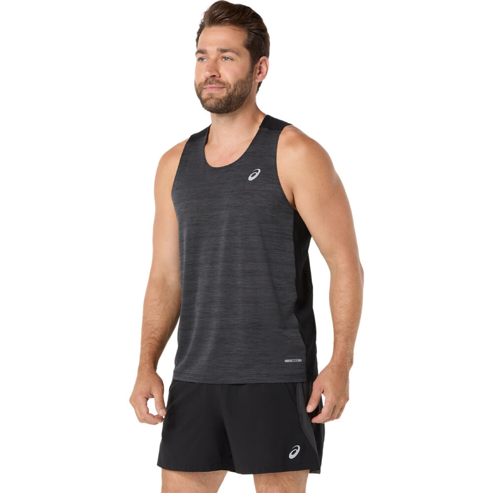 Bividi Running Road Singlet Hombre Performance Black