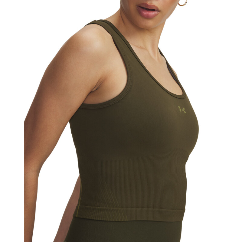 UA Vanish Seamless Tank-RED GRN-308