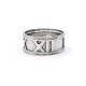 Anillo En Oro 18K Blanco Con Números Romanos Anillo En Oro 18K Blanco Con Números Romanos