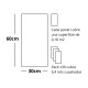 Set x30 placas autoadhesivas 30cm x 60cm x 2.2mm BLANCO