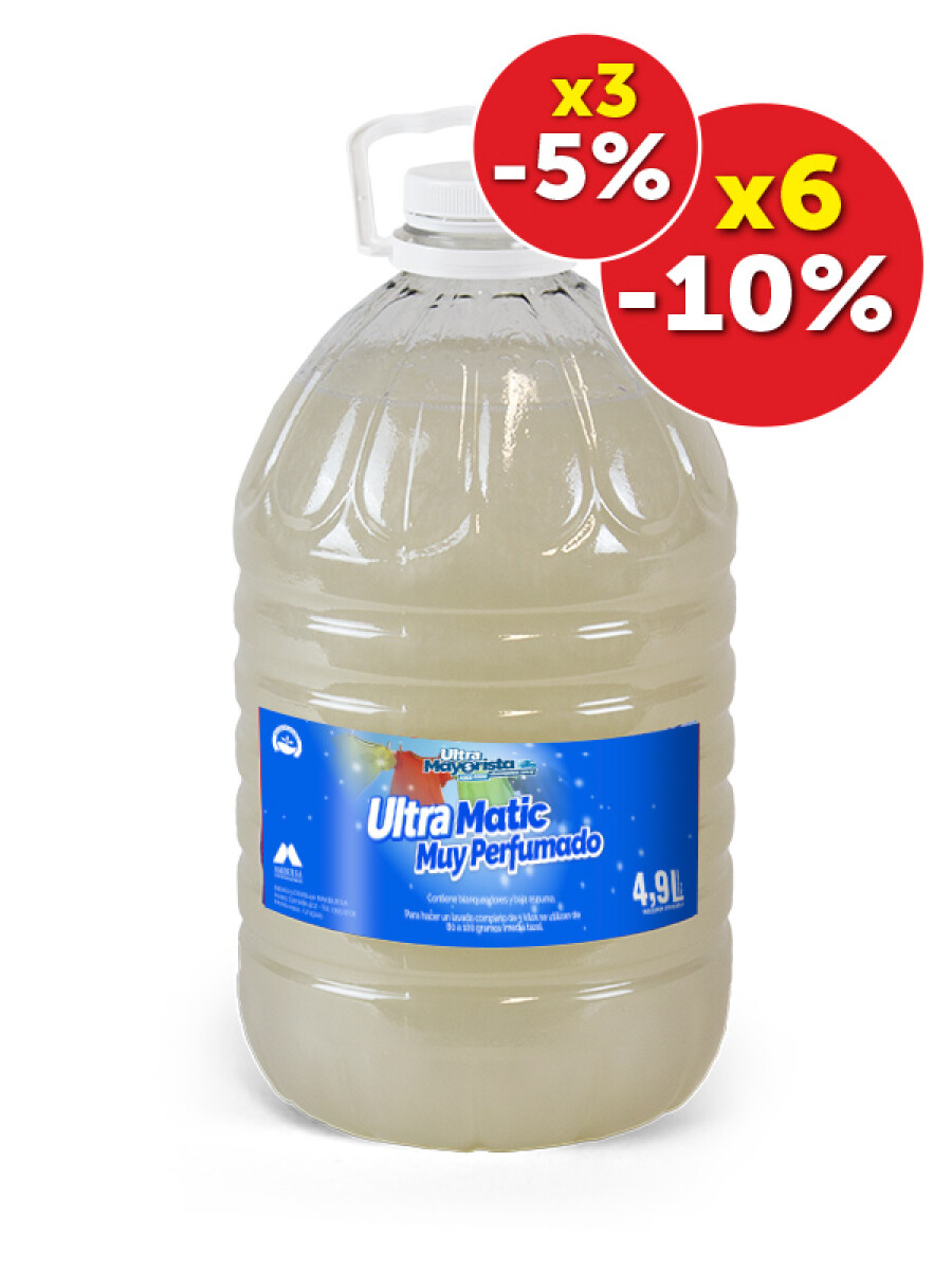 Jabón líquido para ropa Matic ultra perfumado - 4,9 L 