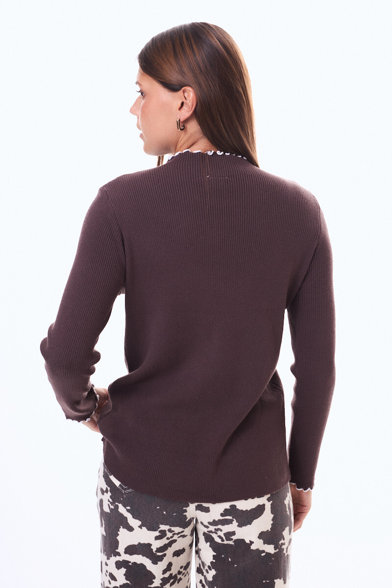 Buzo tejido Carbalino Marron