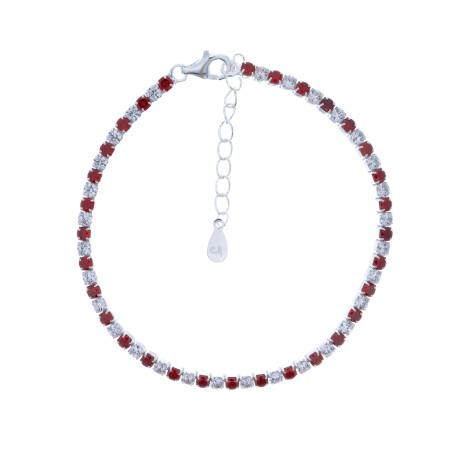 Pulsera de plata 925 con circonias, TENIS Pulsera de plata 925 con circonias, TENIS