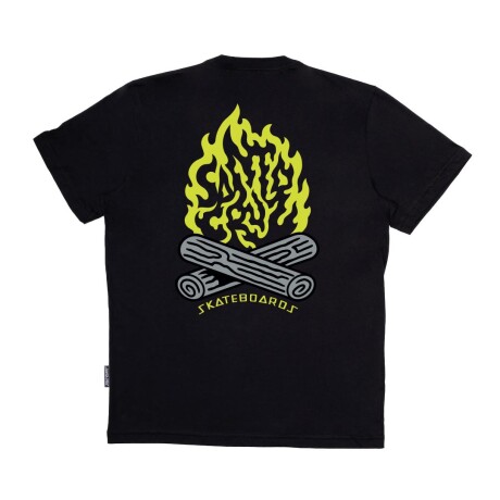 Remera Santa Cruz Campfire SS Negro