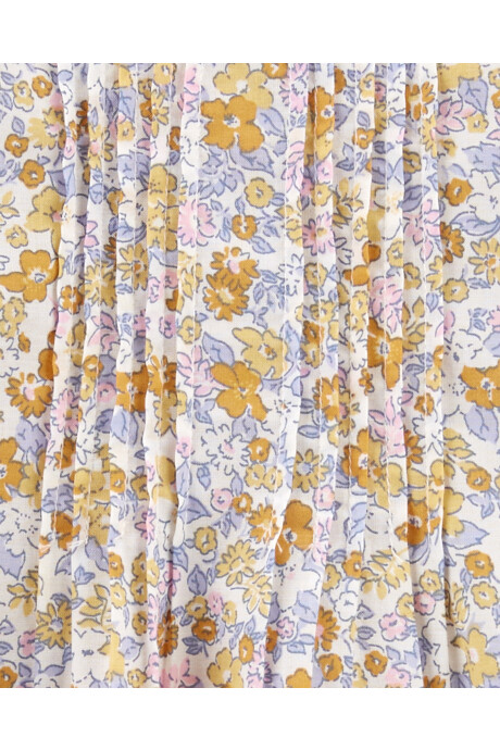 Body bombachudo de algodón diseño floral Sin color