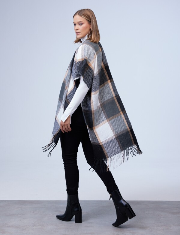 Kimono Cuadros MULTI/BEIGE