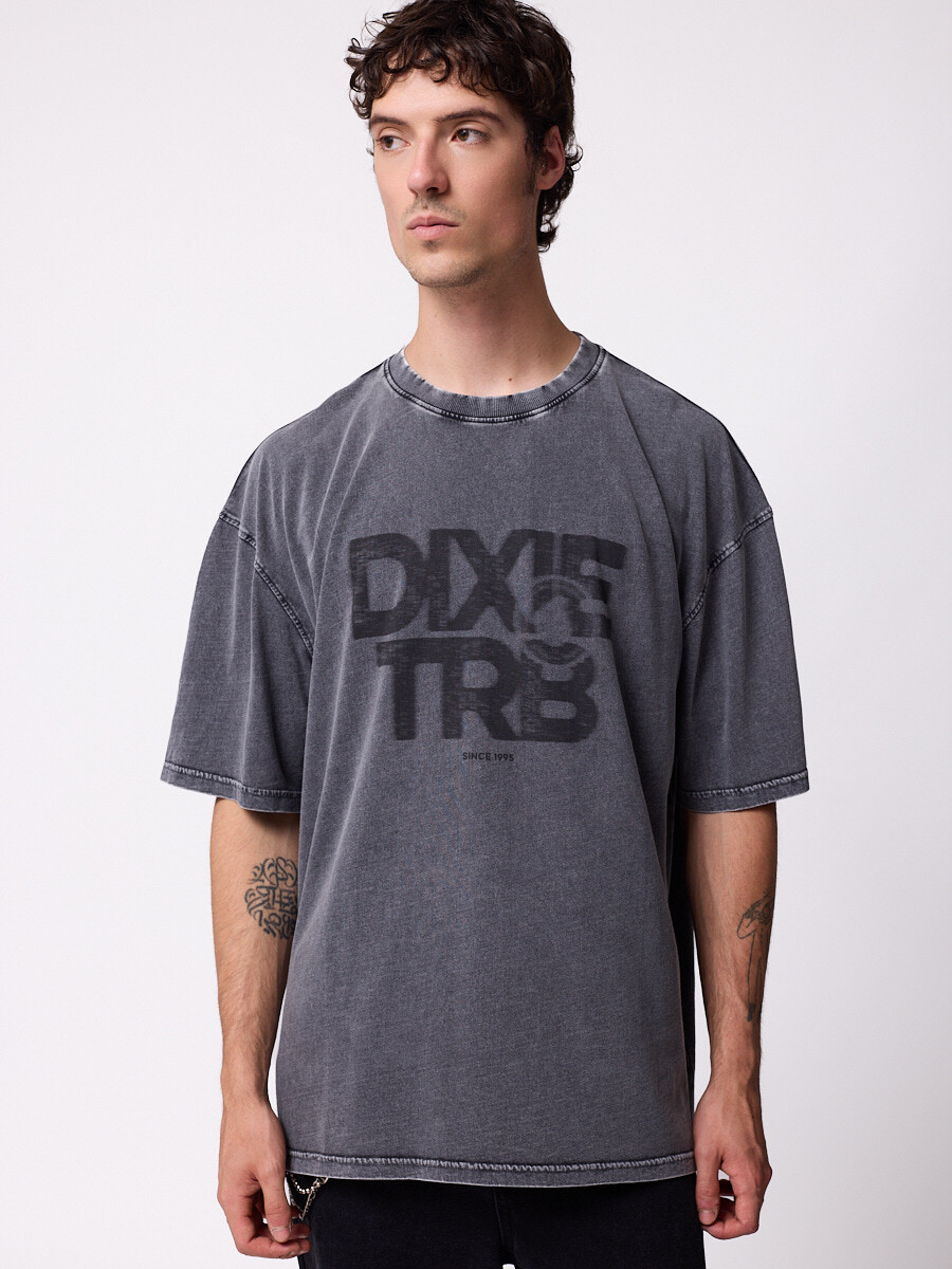 T-SHIRT JAWNI DIXIE Gris Oscuro