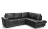 Sillón Lux - 3 Cuerpos Negro - Chaise izquierdo