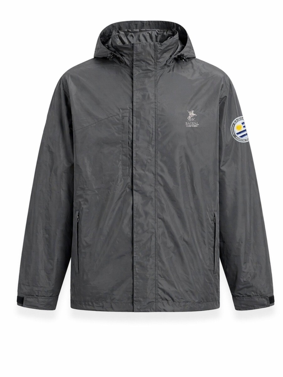 Campera Taslon Hombre - GRIS 