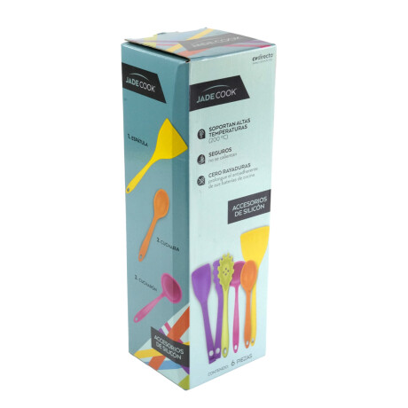 SET MENAGE X6PCS SILICONA COLORES SOLIDOS CAJA SET MENAGE X6PCS SILICONA COLORES SOLIDOS CAJA