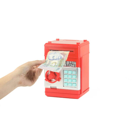 Alcancia Caja Fuerte Infantil Rojo